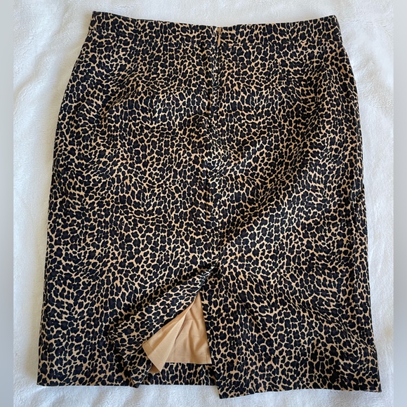 J Crew leopard pencil skirt size 4 nwot - Picture 3 of 7